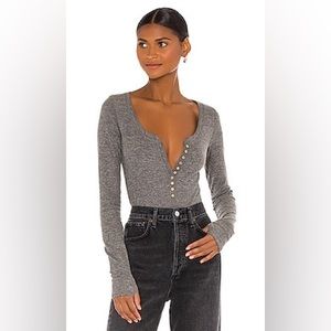 Free People Tops Free People Dylan Thermal Bodysuit Size XS